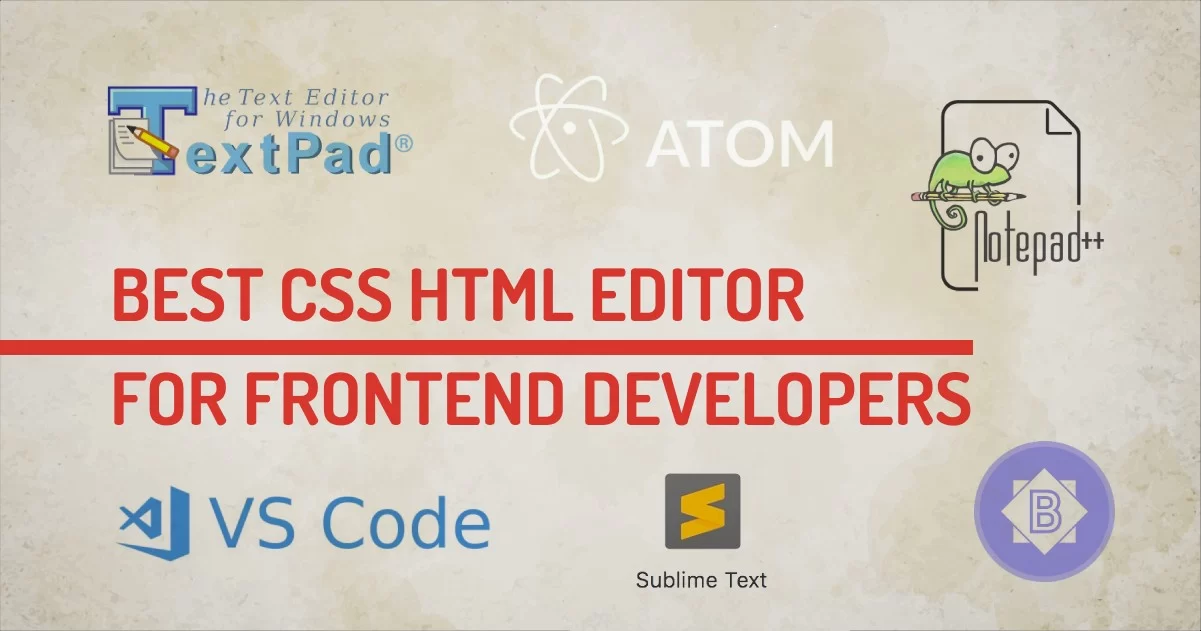 BEST CSS HTML Editors